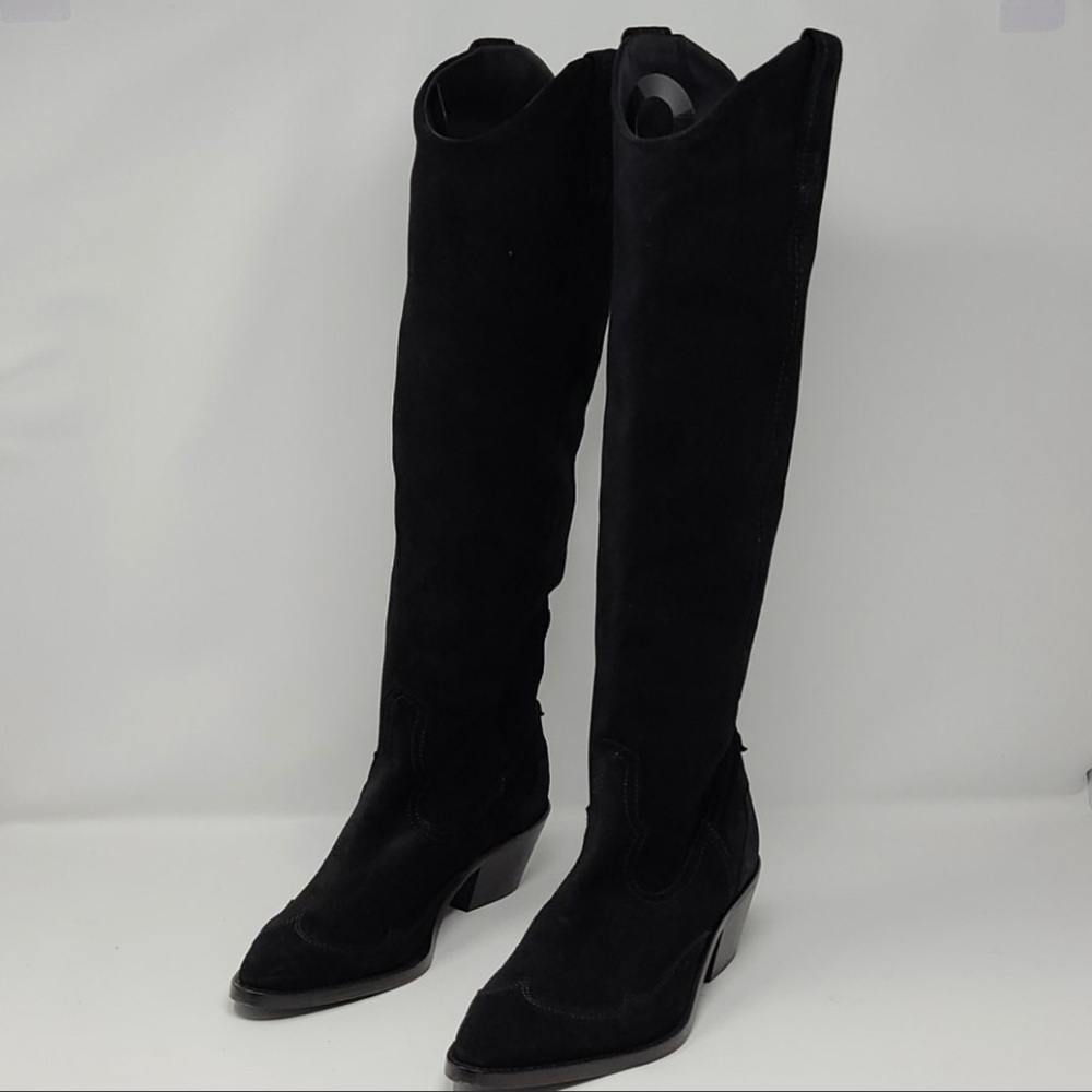 All Saints Black Knee high Boots
